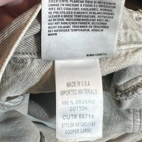 AGOLDE Anthropologie 31/12 Cooper Cargo Jeans high rise straight organic cotton - Picture 13 of 15